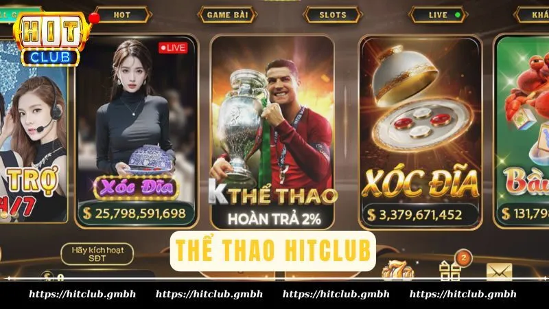 Sảnh game thể thao Hitclub uy tín và xanh chín nhất 2024